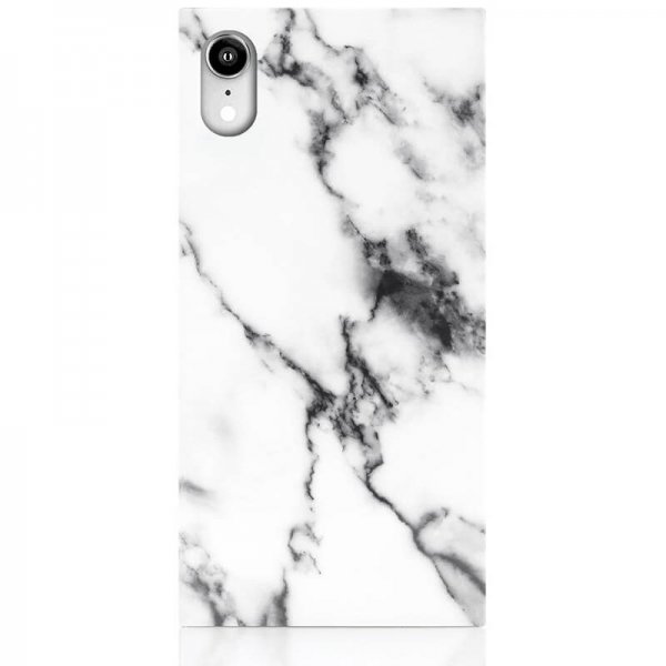 iPhone Xr Skal Square Case Marble Vit