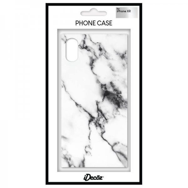 iPhone Xr Skal Square Case Marble Vit
