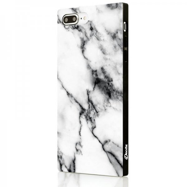 iPhone 7 Plus/iPhone 8 Plus Skal Square Case Marble Vit