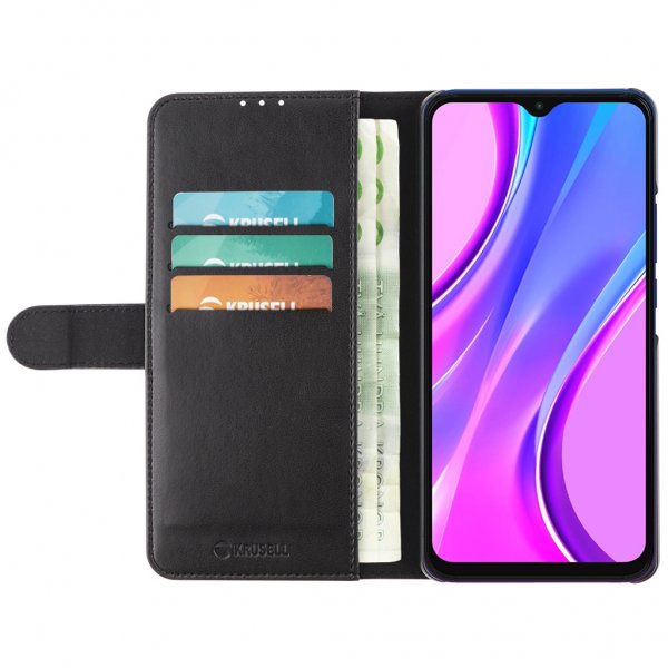 Xiaomi Redmi 9 Fodral PhoneWallet Svart