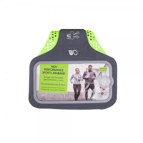 Sportarmband Premium Small 5" Grå/Gul