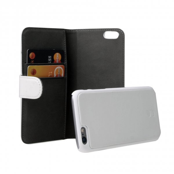 iPhone 6/6S Fodral 2 Kortfack Löstagbart Skal Vit