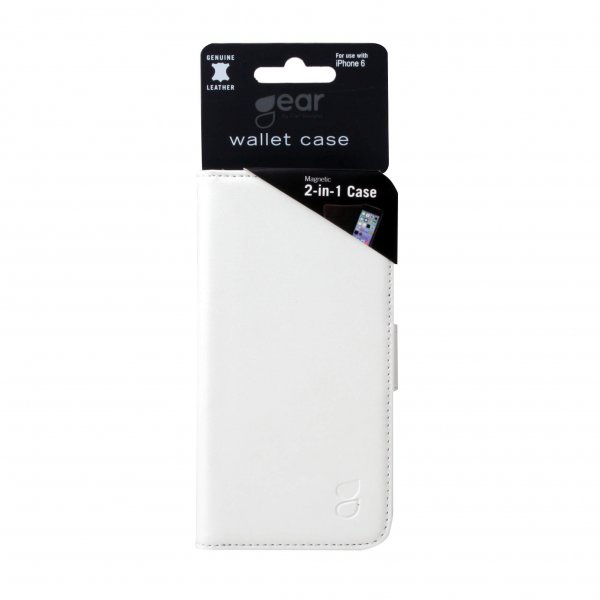 iPhone 6/6S Fodral 2 Kortfack Löstagbart Skal Vit