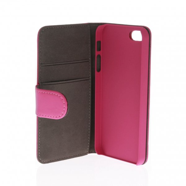 iPhone 5/5S/SE 2016 Fodral med två Kortfack Rosa