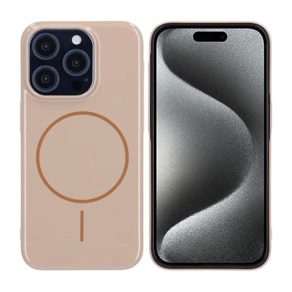 iPhone 15 Pro Skal TPU MagSafe Blank Guld