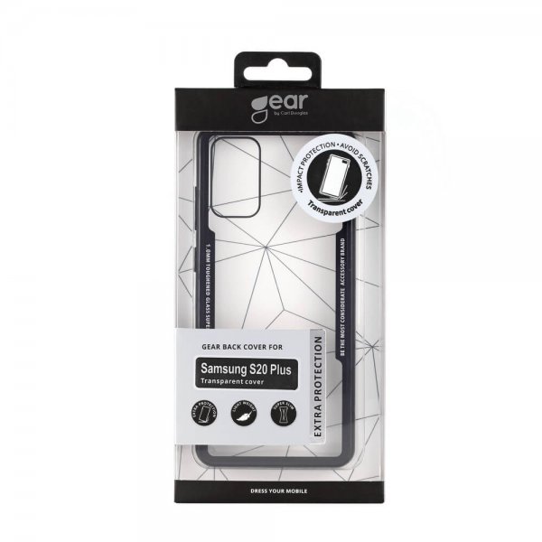 Samsung Galaxy S20 Plus Skal Härdat Glas Klar Svart
