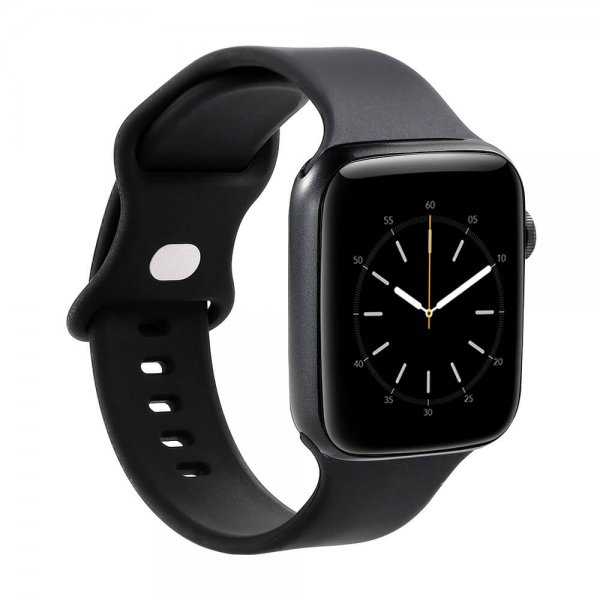 Apple Watch 44/45/46mm/Apple Watch Ultra Armband Silikon Svart
