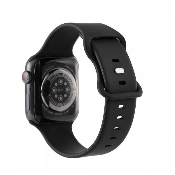 Apple Watch 44/45/46mm/Apple Watch Ultra Armband Silikon Svart