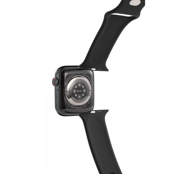 Apple Watch 44/45/46mm/Apple Watch Ultra Armband Silikon Svart