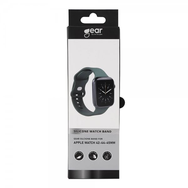 Apple Watch 44/45/46mm/Apple Watch Ultra Armband Silikon Olivgrön
