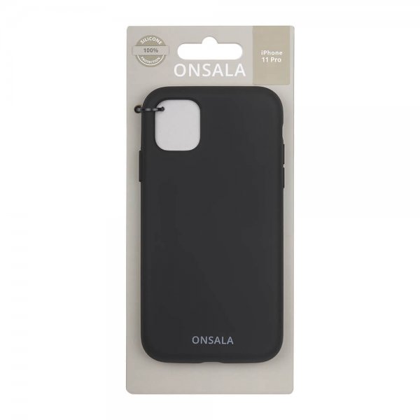 iPhone 11 Pro Skal Silikon Svart