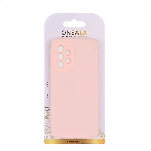 Samsung Galaxy A03 Skal Silikon Chalk Pink