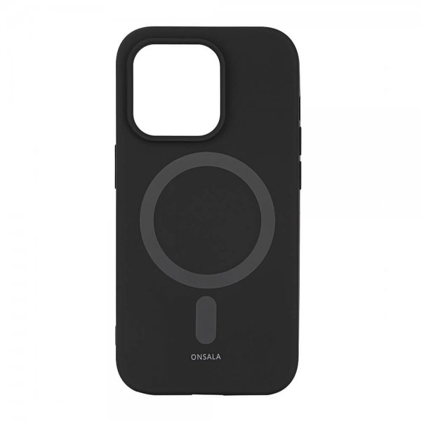 iPhone 14 Pro Skal MagSeries Silicone Svart