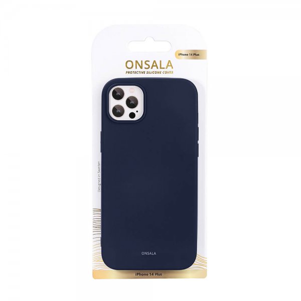 iPhone 14 Plus Skal Silikon Dark Blue