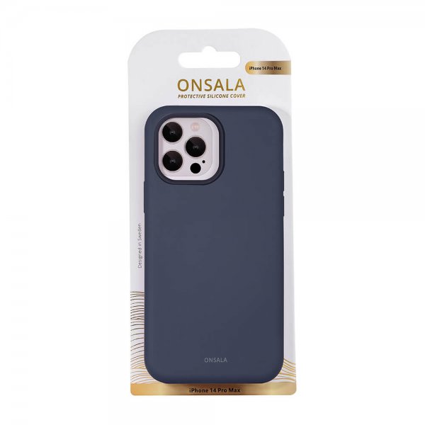 iPhone 14 Pro Max Skal Silikon Dark Blue