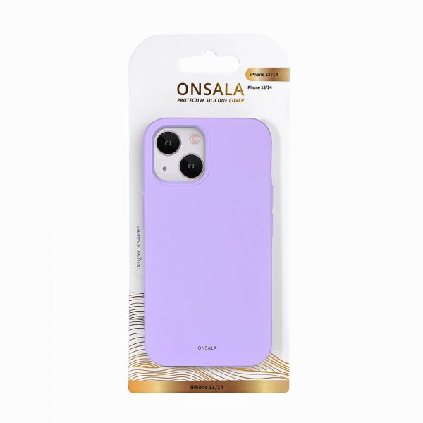 iPhone 13/iPhone 14 Skal Silikon Lila