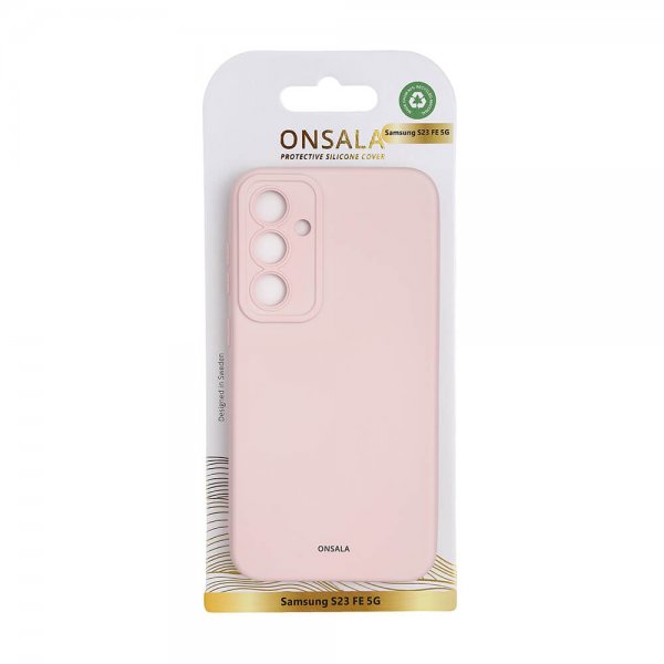 Samsung Galaxy S23 FE Skal Silikon Chalk Pink