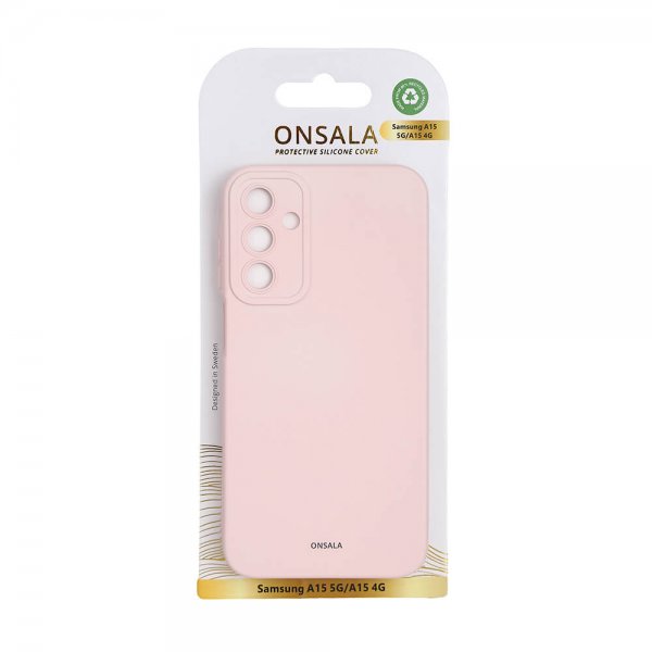 Samsung Galaxy A15 Skal Silikon Chalk Pink