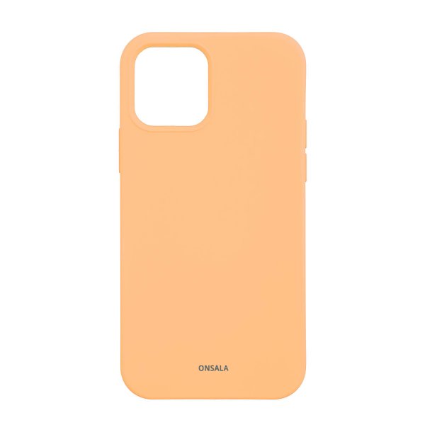 iPhone 12/iPhone 12 Pro Skal Silikonkänsla Apricot