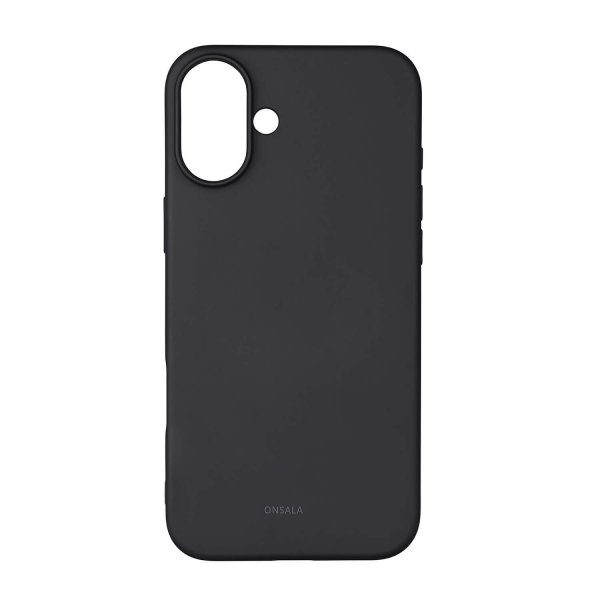 iPhone 16 Plus Skal Silikonkänsla Svart
