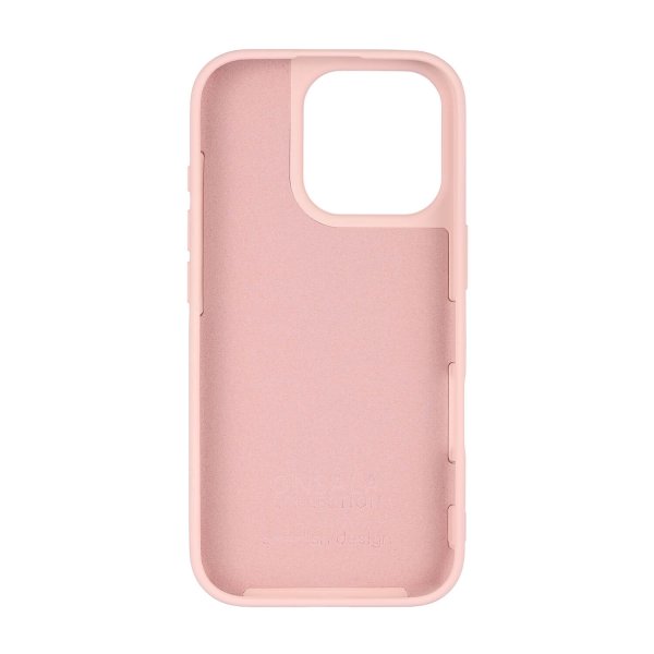 iPhone 16 Pro Skal Silikonkänsla Chalk Pink