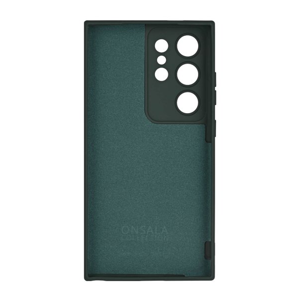 Samsung Galaxy S24 Ultra Skal Silikonkänsla Olive Green