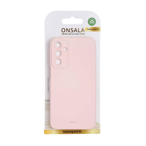 Samsung Galaxy A16 Skal Silikonkänsla Chalk Pink