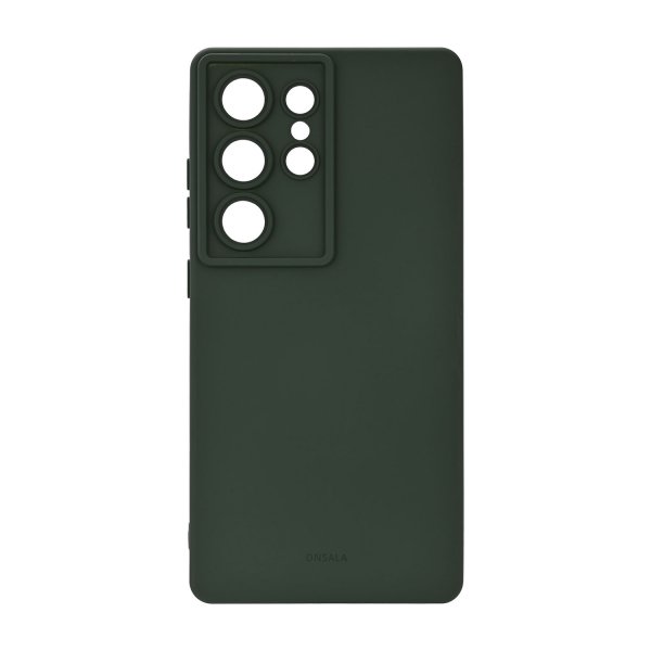 Samsung Galaxy S25 Ultra Skal Silikonkänsla Olivgrön