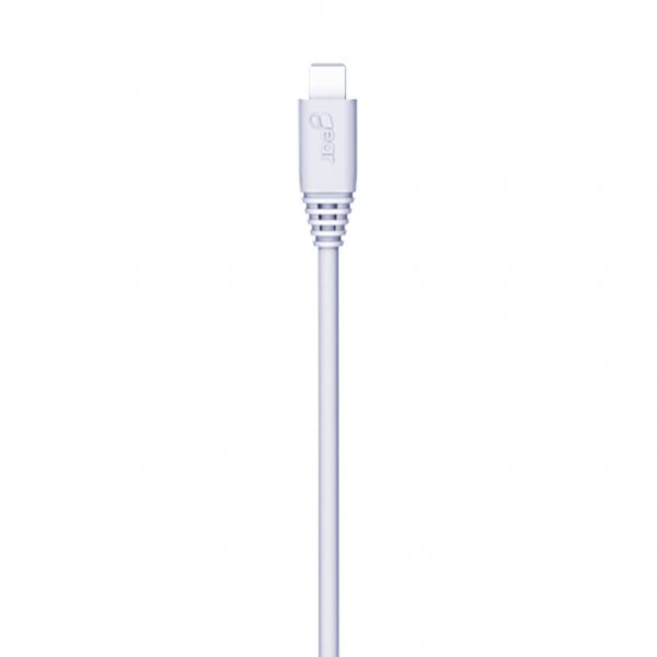 Billaddare 2xUSB 2.4A Micro-USB Kabel 1m Vit
