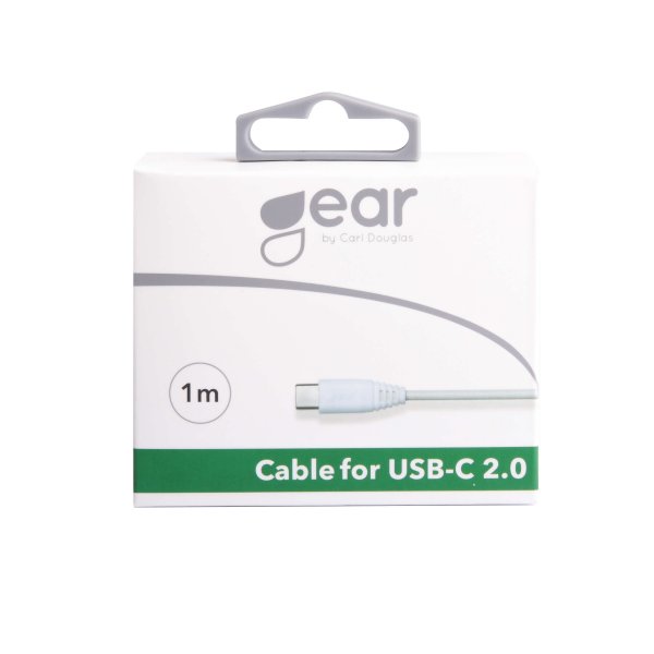 Laddkabel USB-A till USB-C 1m Vit