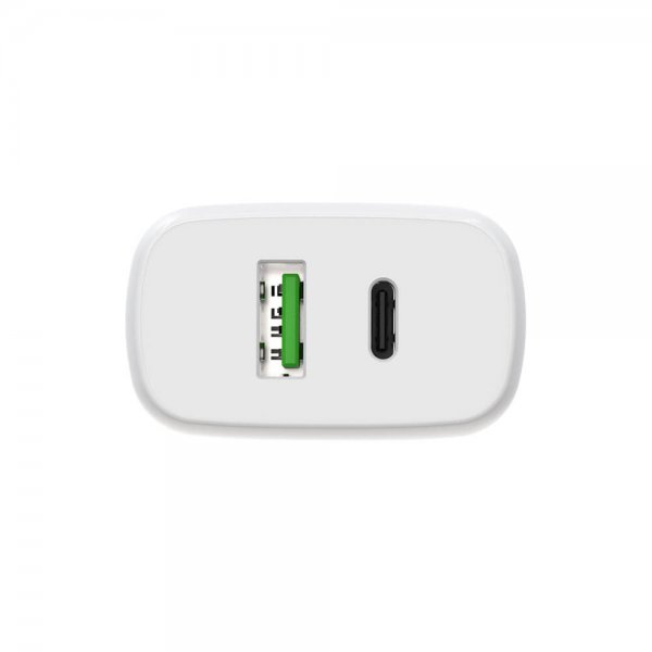 Laddare PD/PPS Travel Charger 30W + QC 18W Vit