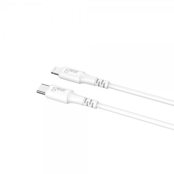 Kabel Lightning till USB-C MFI 0.5m Vit