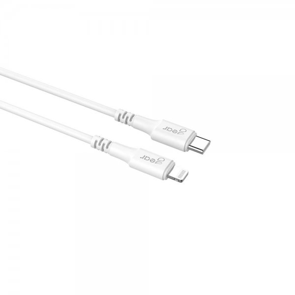 Kabel Lightning till USB-C MFI 0.5m Vit