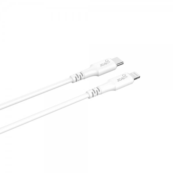 Kabel Lightning till USB-C MFI 0.5m Vit
