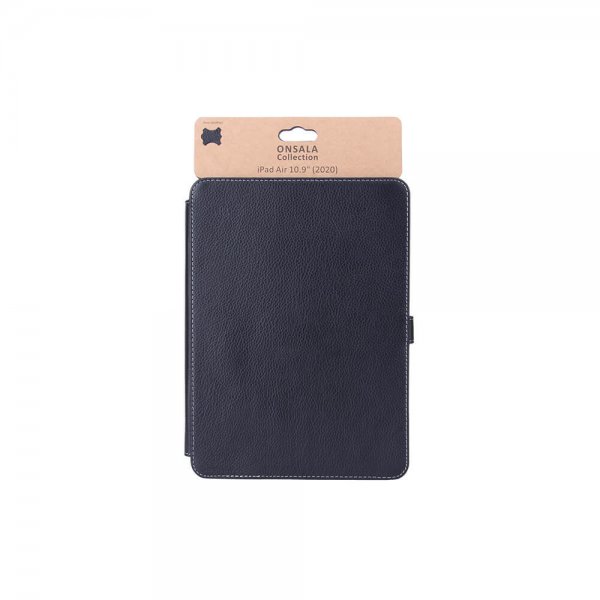 iPad Air 10.9 (gen 4/5) Fodral Äkta Läder Svart