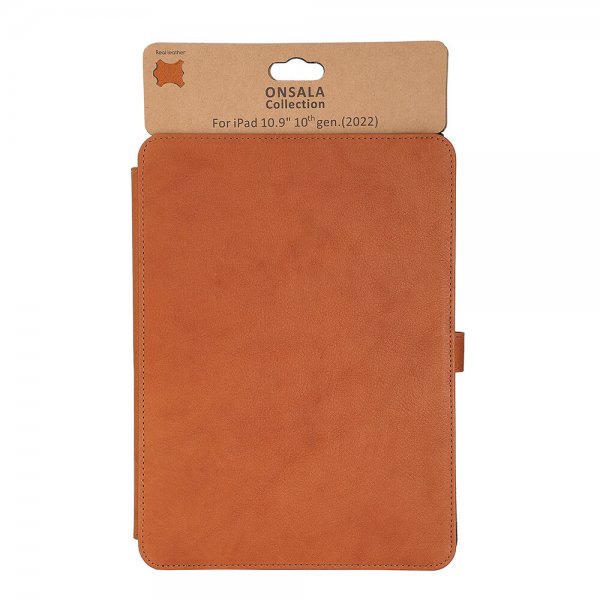 iPad 10.9 (gen 10)/iPad 11 (A16) Fodral Läder Brun
