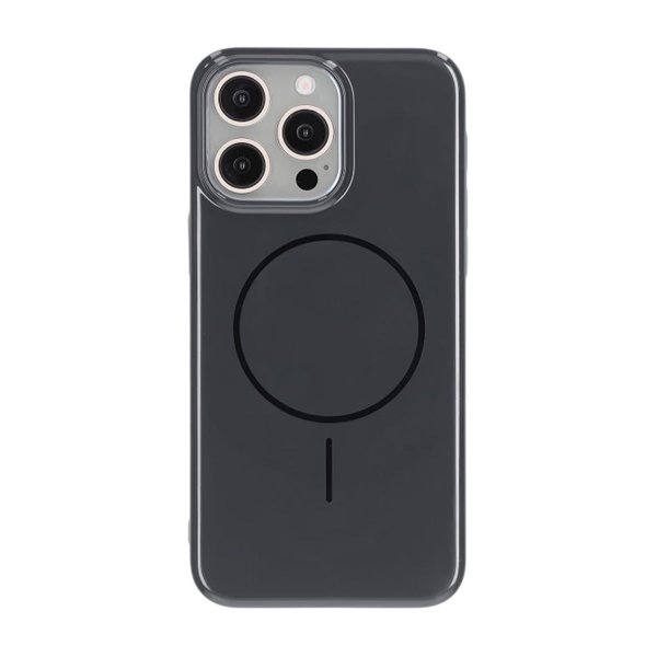 iPhone 15 Pro Max Skal TPU MagSafe Blank Svart