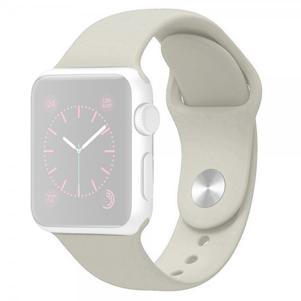Apple Watch 44/45/46mm/Apple Watch Ultra Armband Silikon Beige