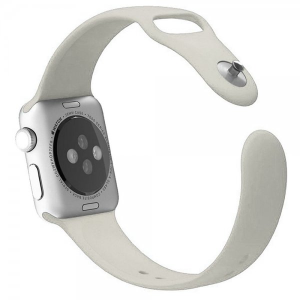 Apple Watch 44/45/46mm/Apple Watch Ultra Armband Silikon Beige