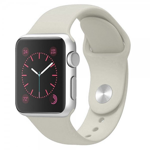 Apple Watch 44/45/46mm/Apple Watch Ultra Armband Silikon Beige