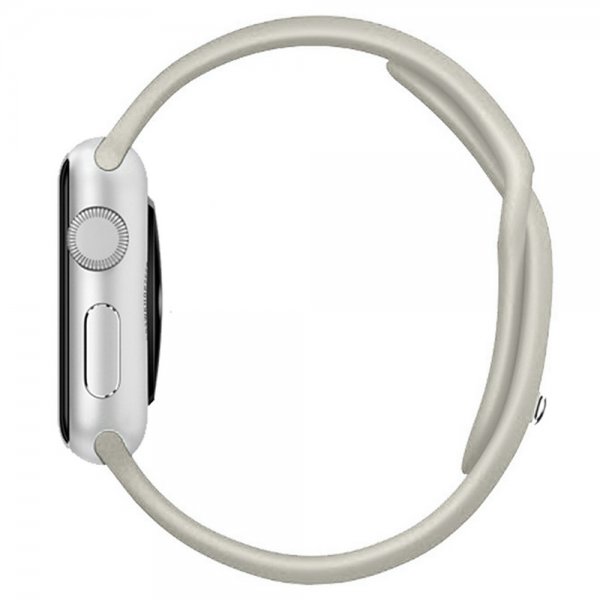 Apple Watch 44/45/46mm/Apple Watch Ultra Armband Silikon Beige