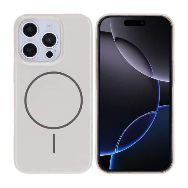 iPhone 16 Pro Skal TPU MagSafe Blank Vit