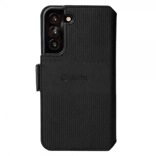 Samsung Galaxy S22 Plus Fodral Leather PhoneWallet Svart