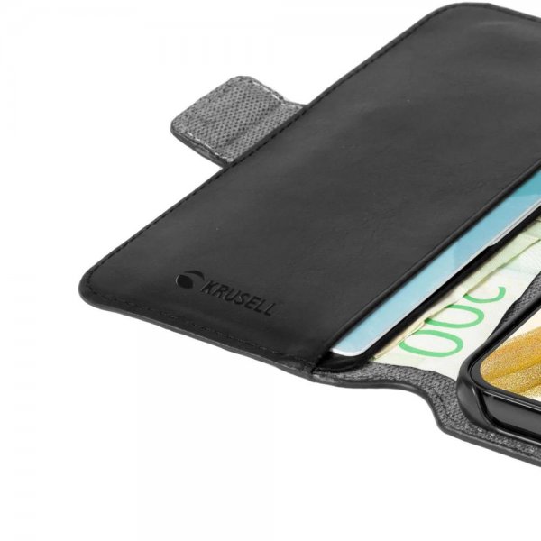 Samsung Galaxy S22 Plus Fodral Leather PhoneWallet Svart