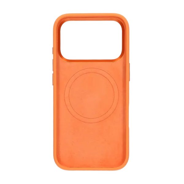 iPhone 17 Pro Skal Silikon MagSafe Stativ Orange