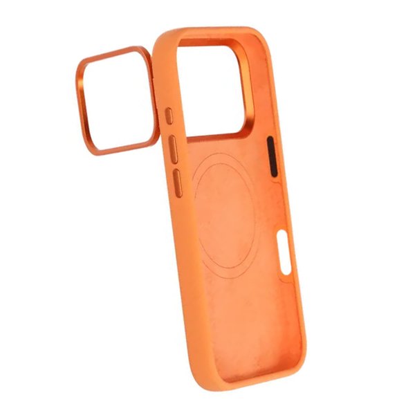 iPhone 17 Pro Max Skal Silikon MagSafe Stativ Orange