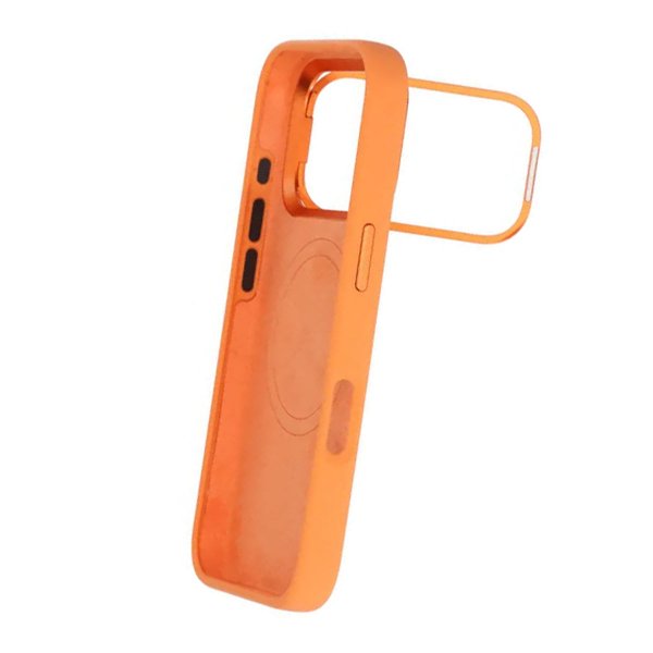iPhone 17 Pro Skal Silikon MagSafe Stativ Orange