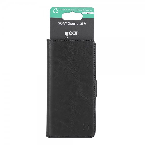 Sony Xperia 10 V Fodral med Kortfack Svart