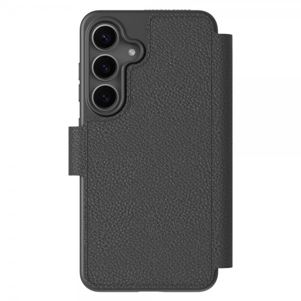 Samsung Galaxy S25 Fodral Cirkulärt Plånboksfodral Svart