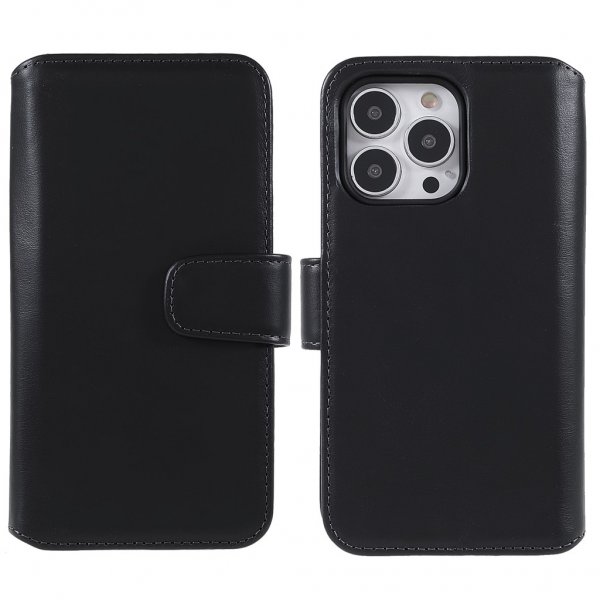 iPhone 13 Pro Fodral Essential Leather Raven Black